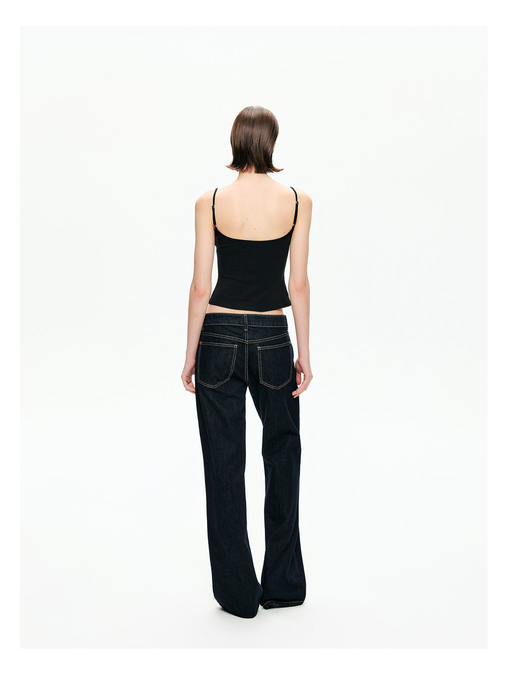 Retro Low-Rise Denim Flare