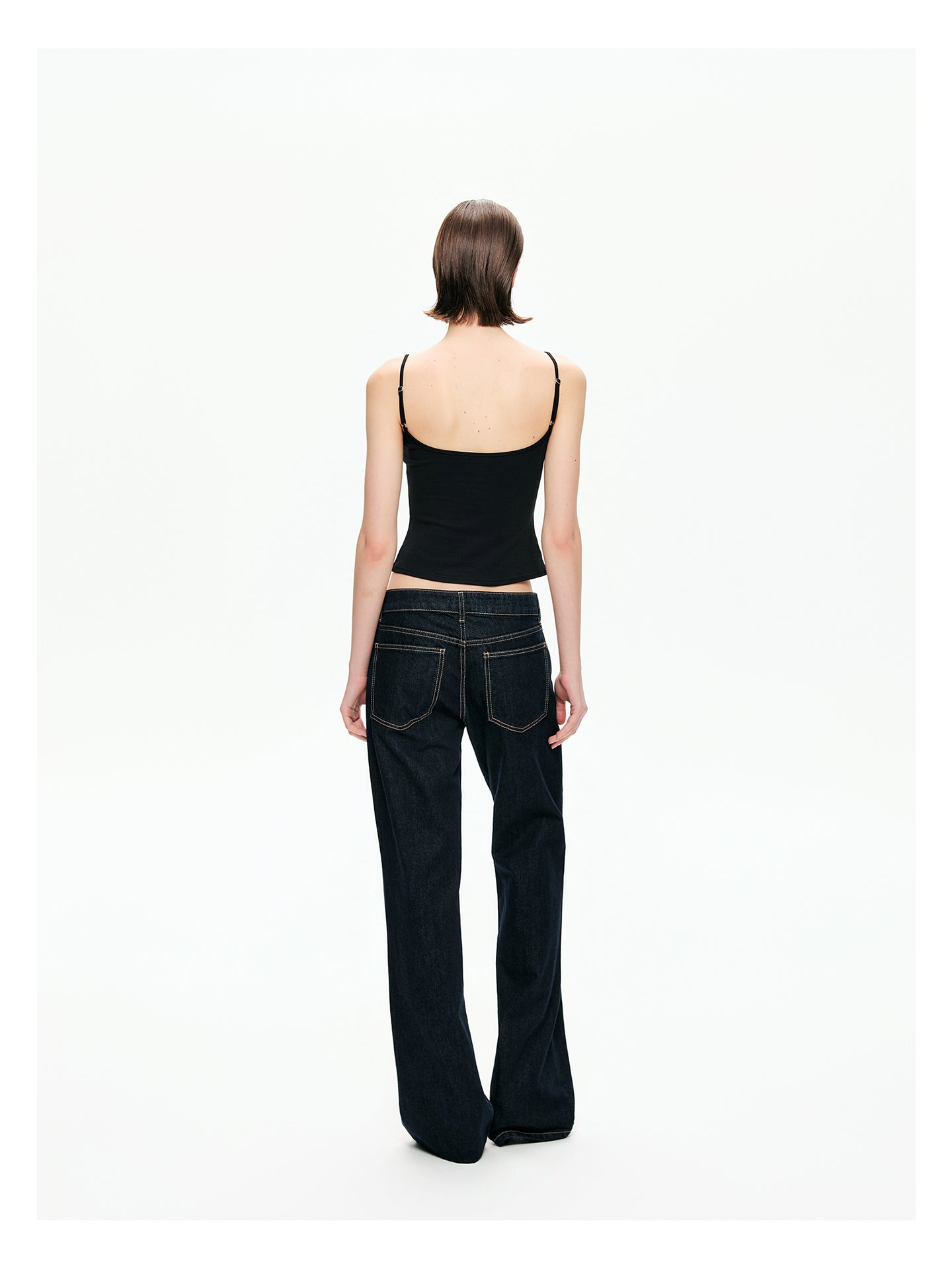 Retro Low-Rise Denim Flare