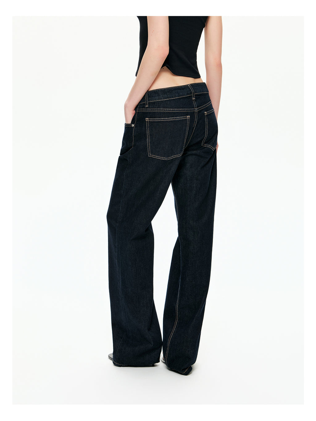 Retro Low-Rise Denim Flare