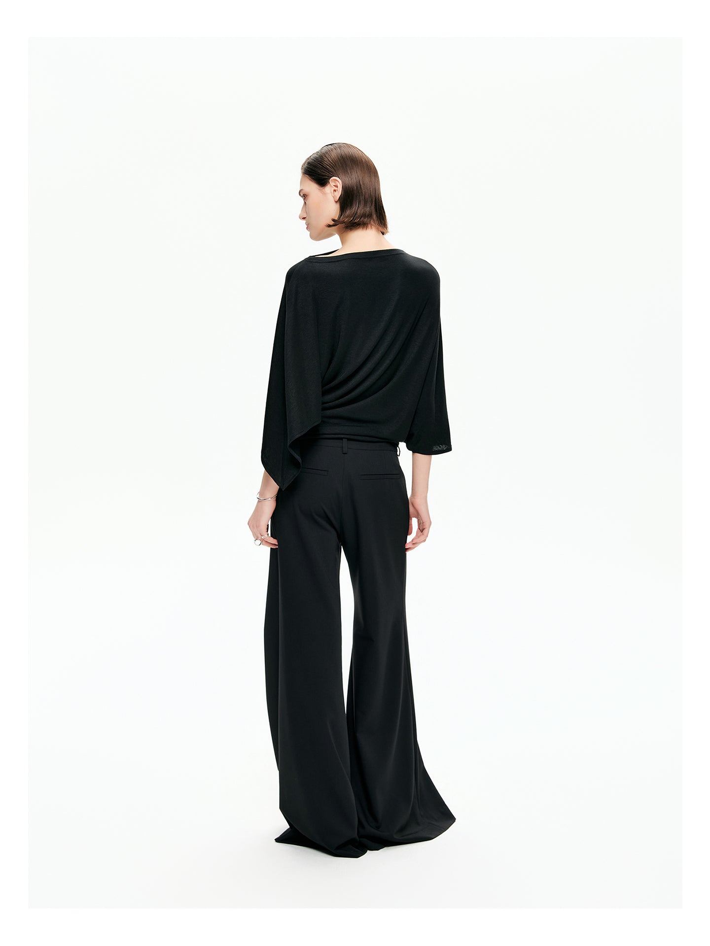 Relaxed Tailored Wide-Leg Pants