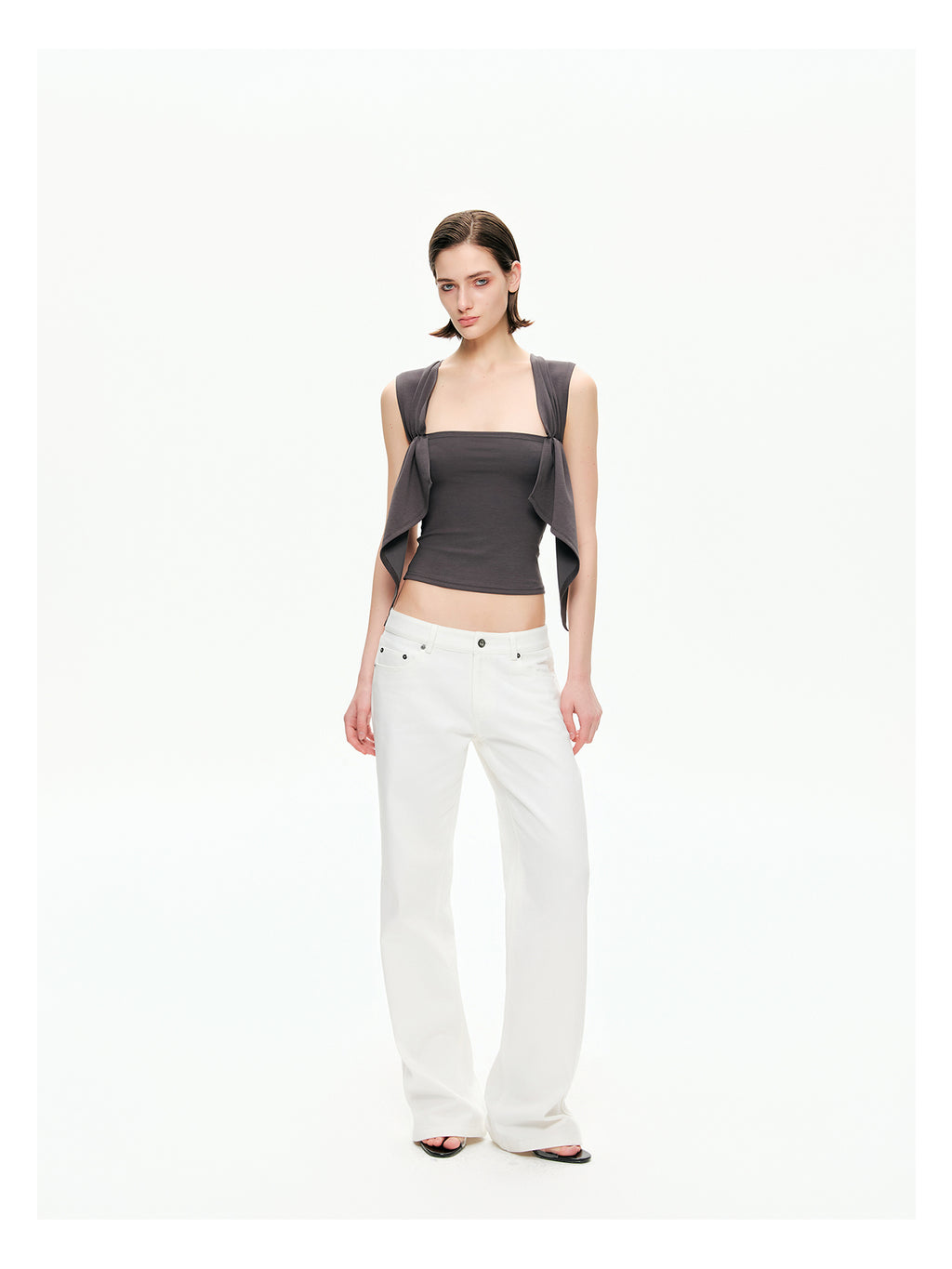 Retro Low-Rise Denim Flare