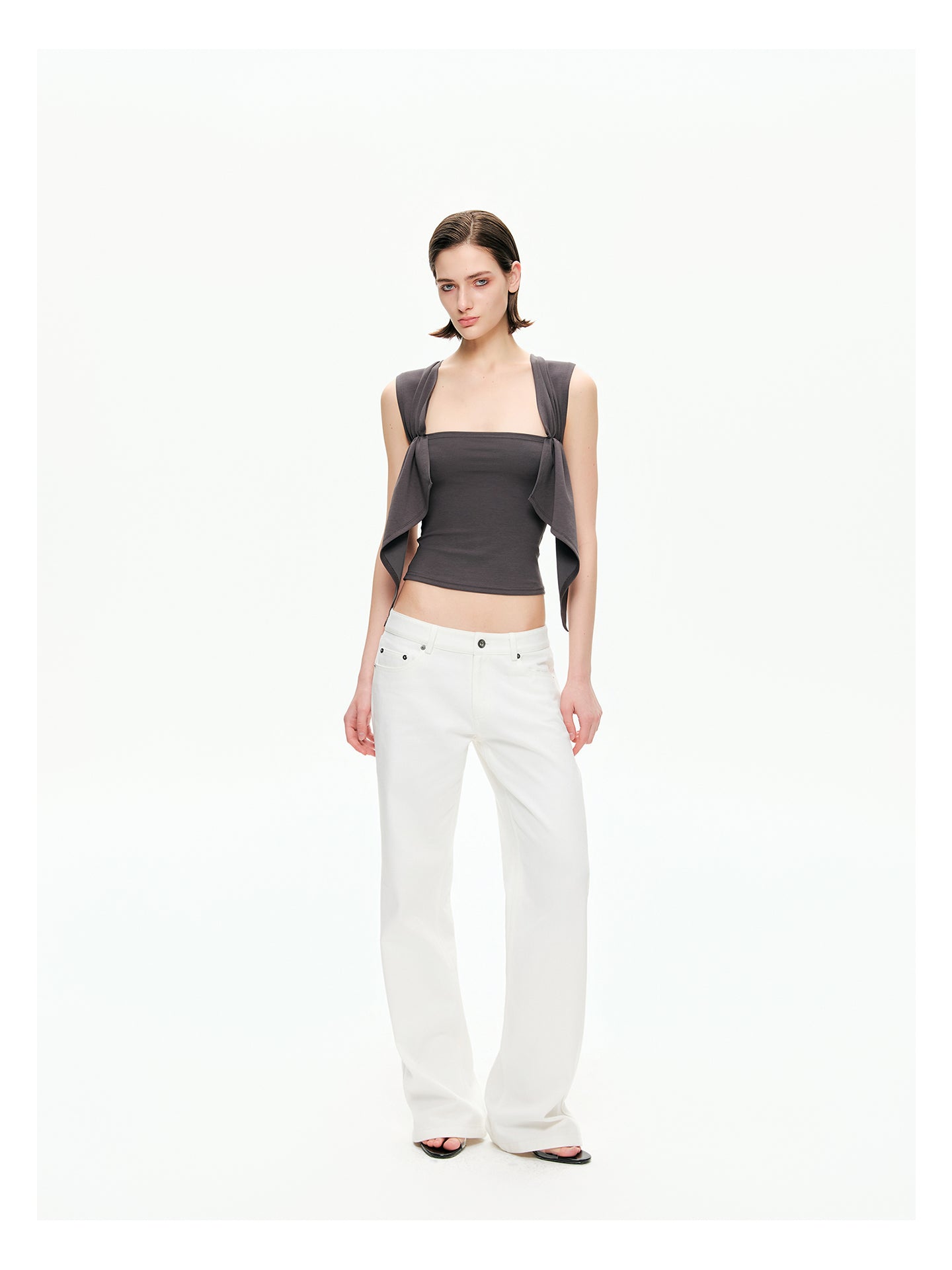 Retro Low-Rise Denim Flare