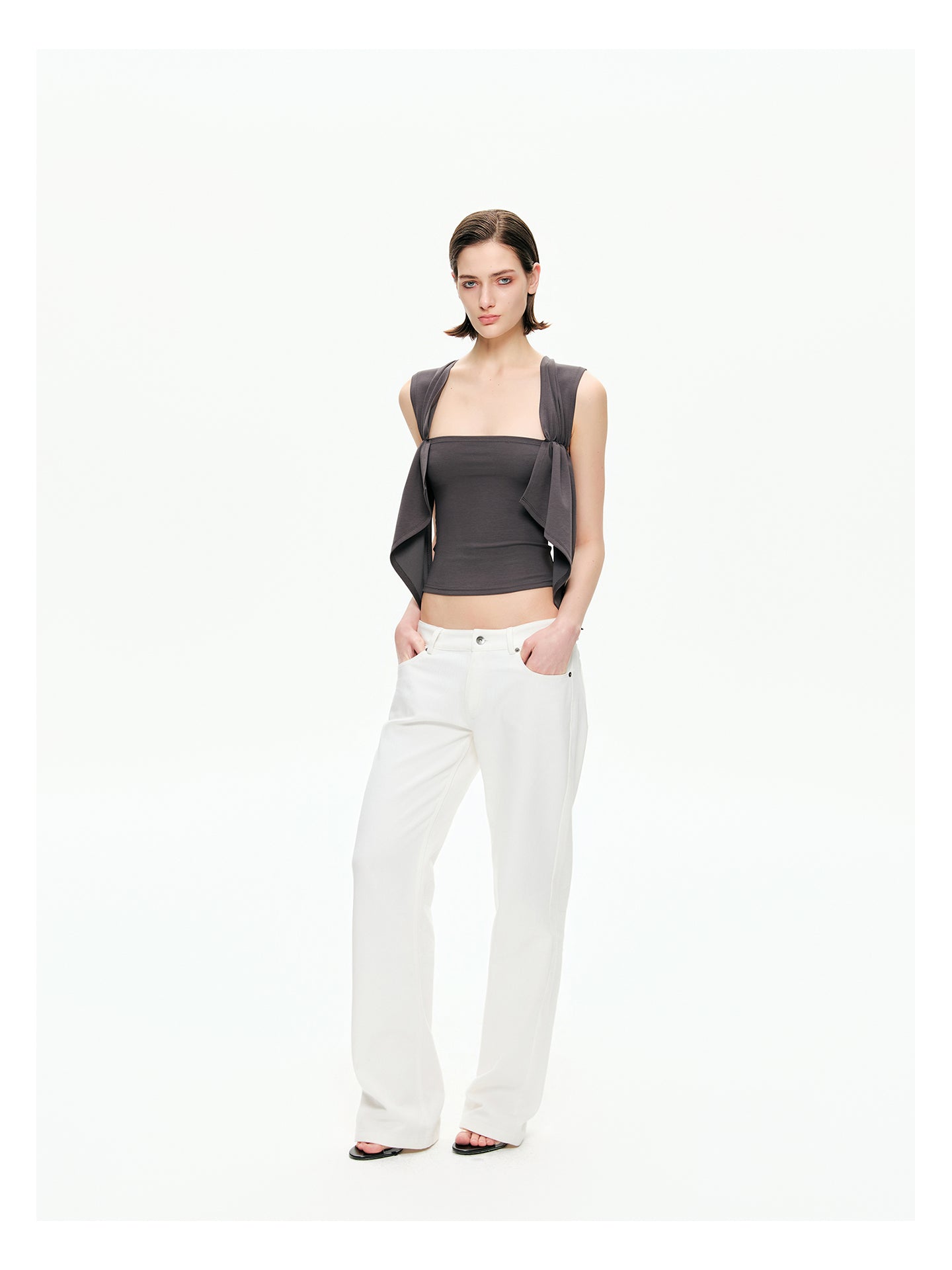 Retro Low-Rise Denim Flare