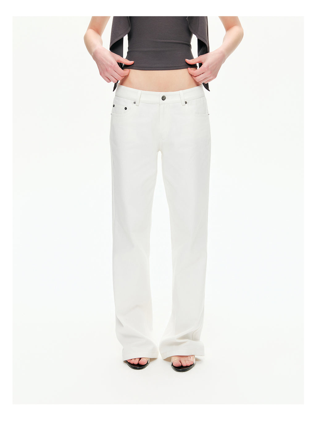 Retro Low-Rise Denim Flare