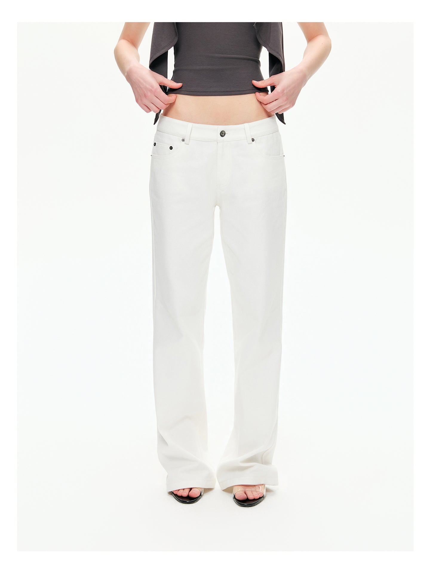Retro Low-Rise Denim Flare