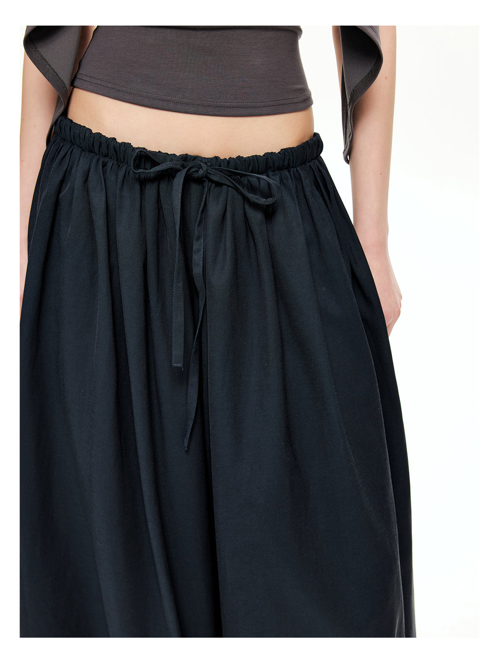 Sculptural Gathered Cocoon Pants