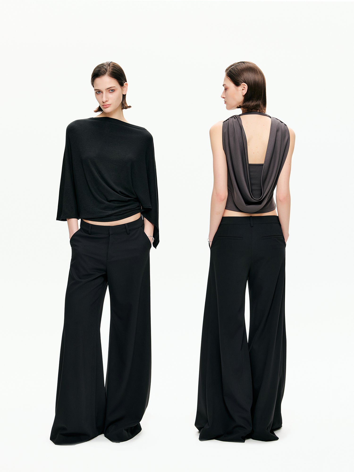Relaxed Tailored Wide-Leg Pants