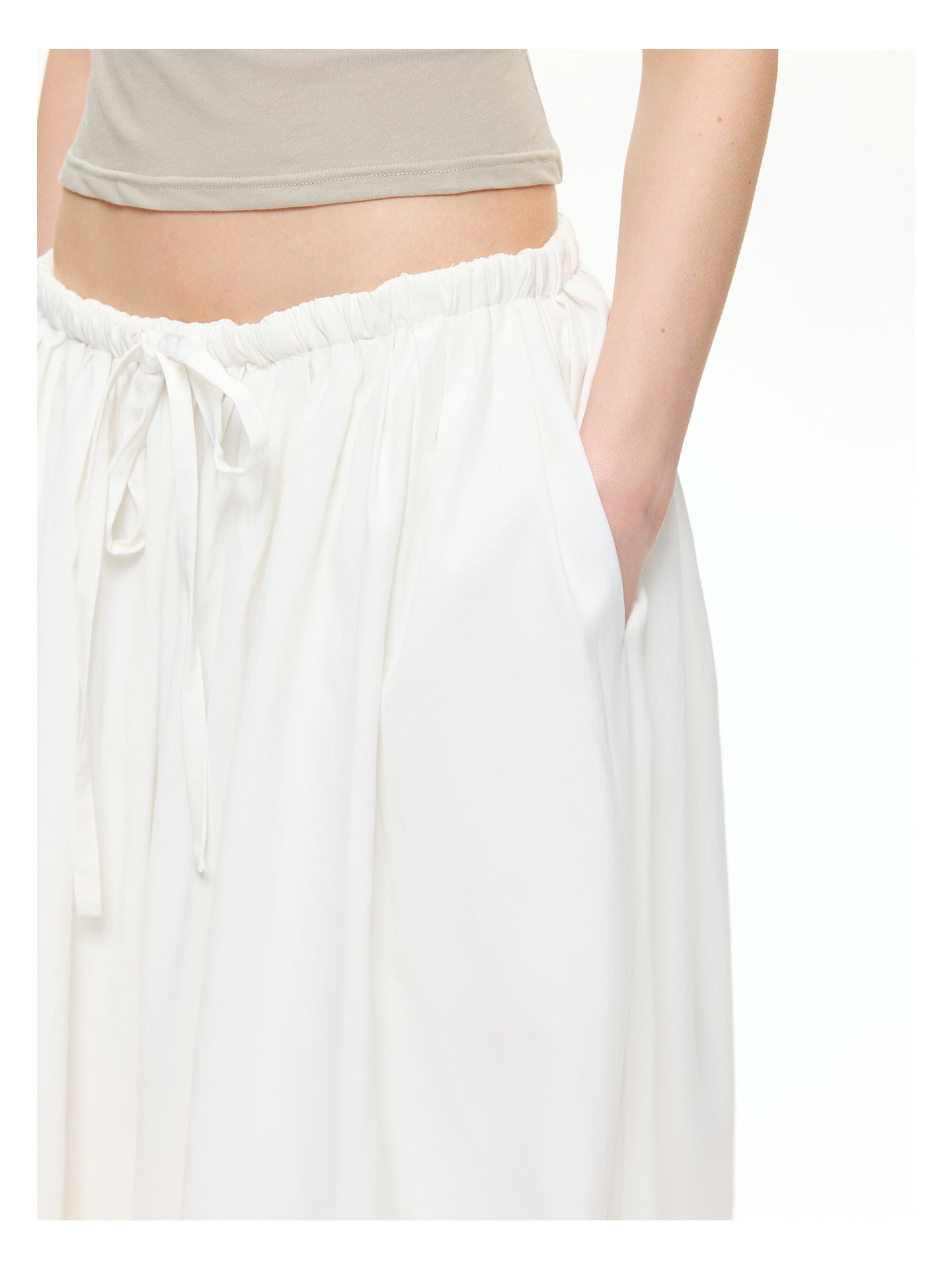Sculptural Gathered Cocoon Pants