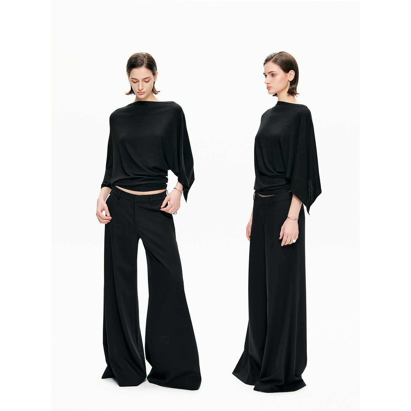 Sculptural Asymmetric Knit Top