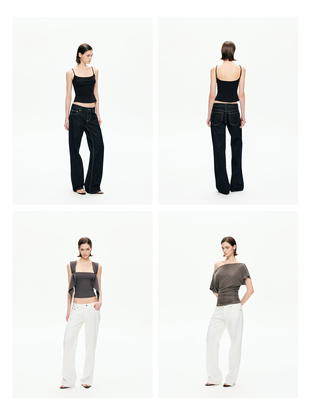 Retro Low-Rise Denim Flare