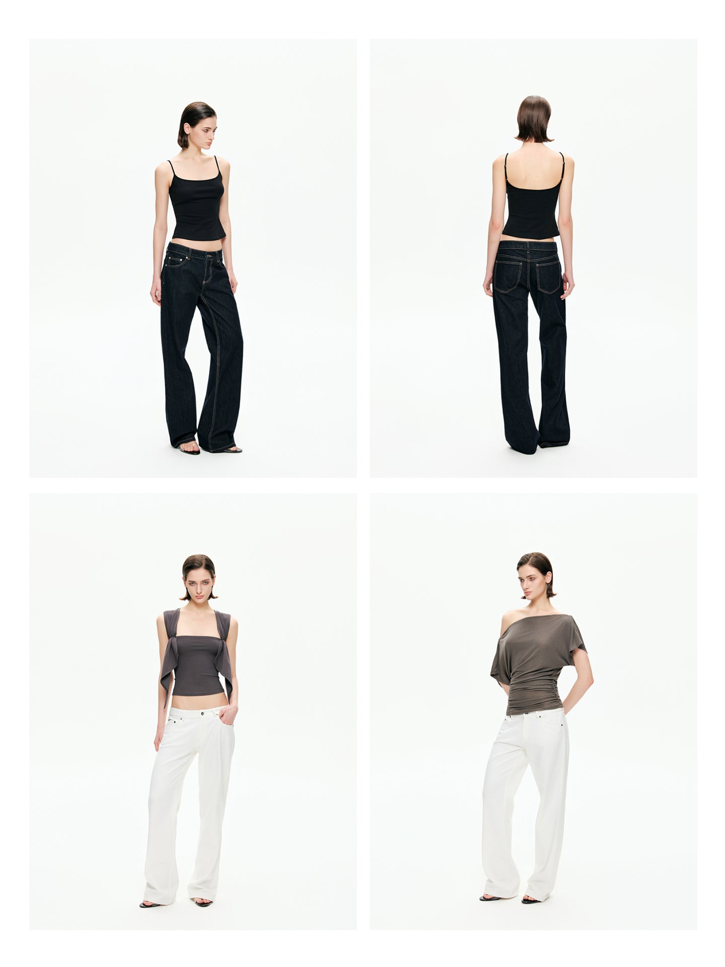 Retro Low-Rise Denim Flare