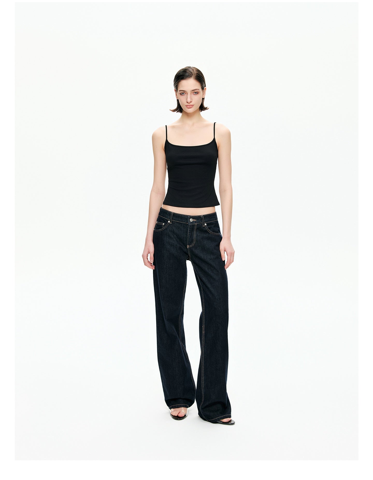 Retro Low-Rise Denim Flare