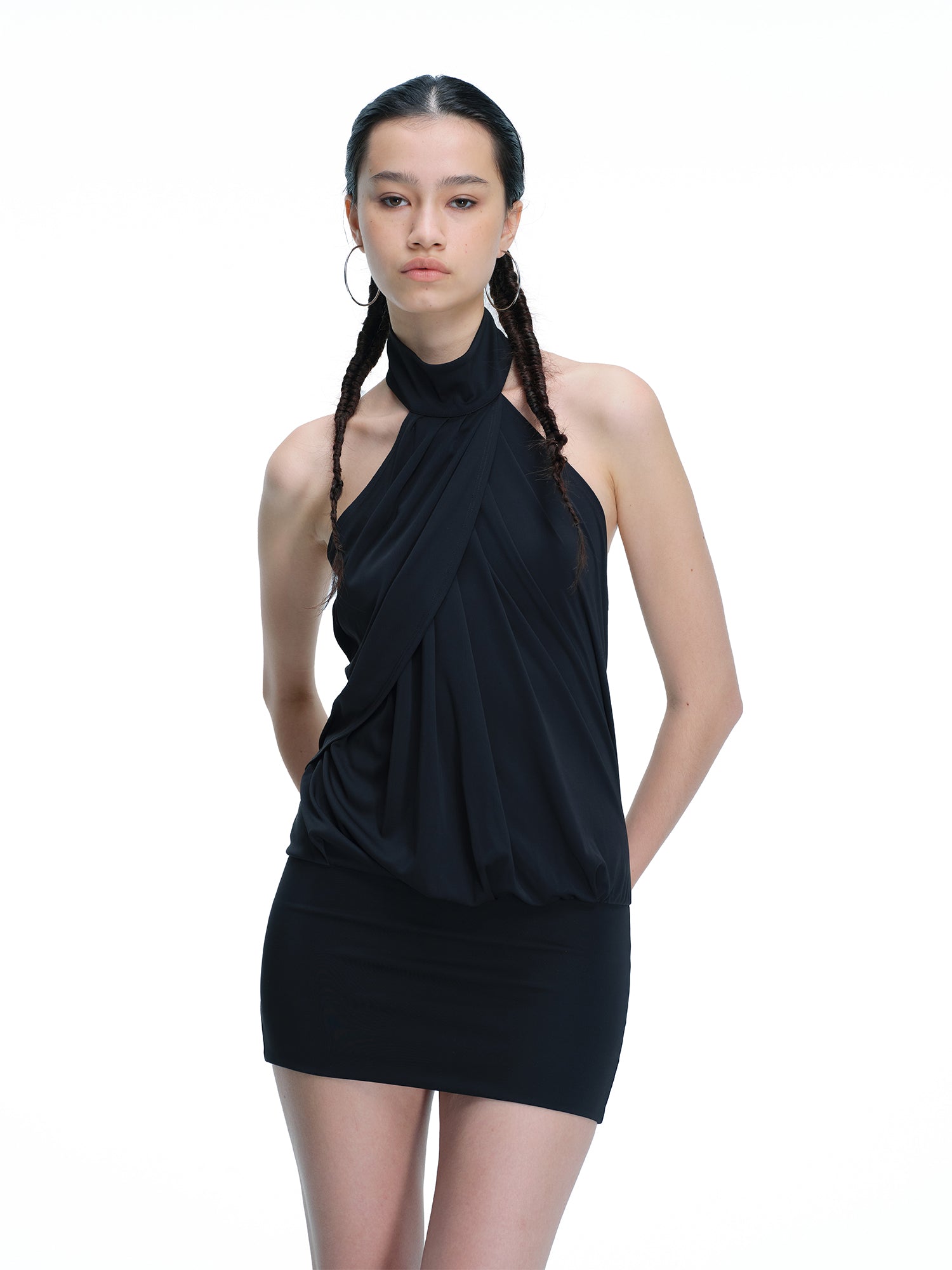 Forme Drape Mini Dress