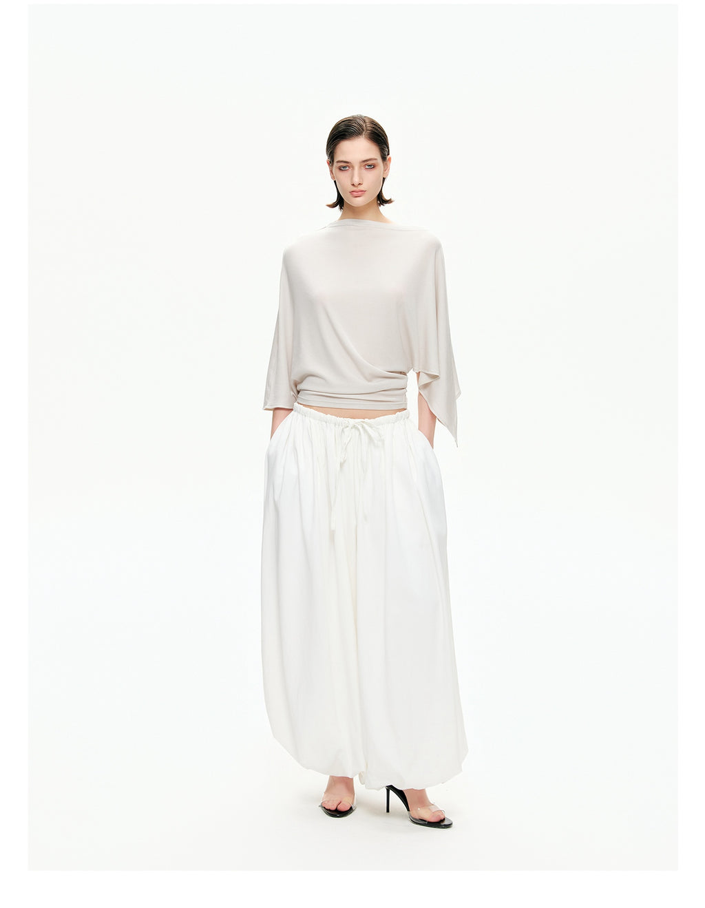 Sculptural Asymmetric Knit Top