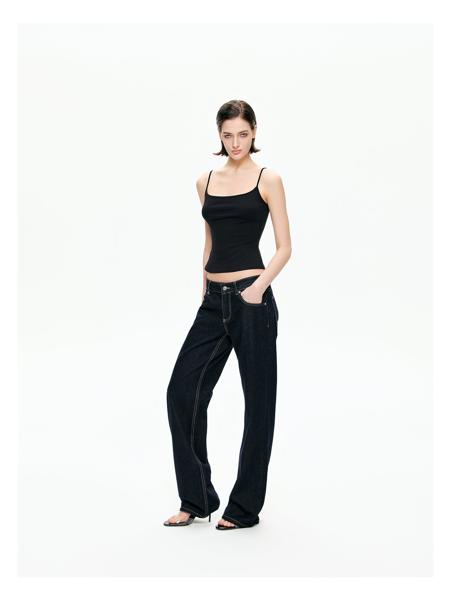 Square Neck Cotton Camisole Top