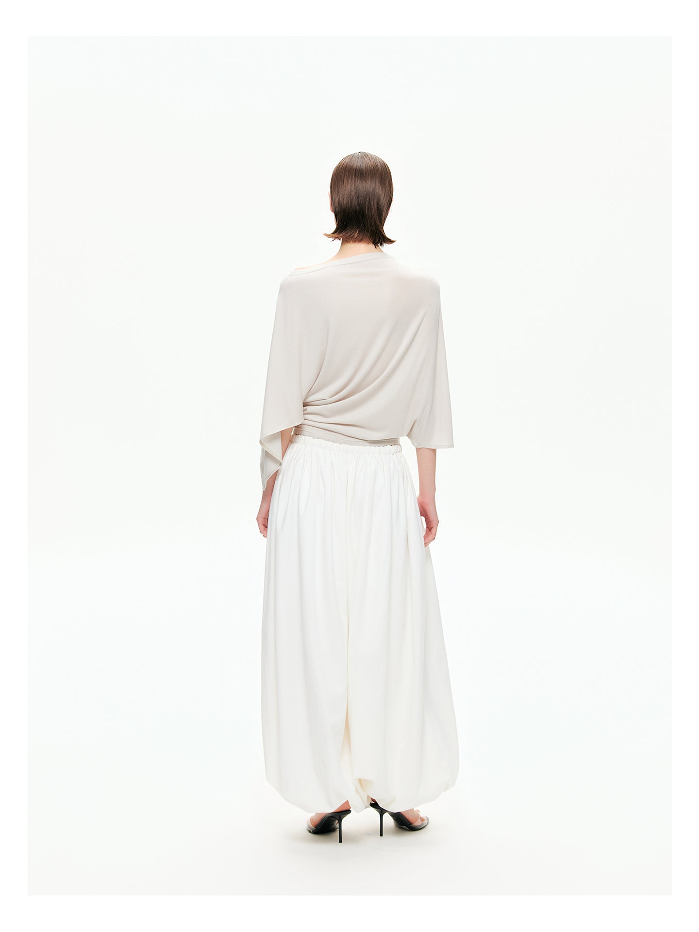 Sculptural Asymmetric Knit Top